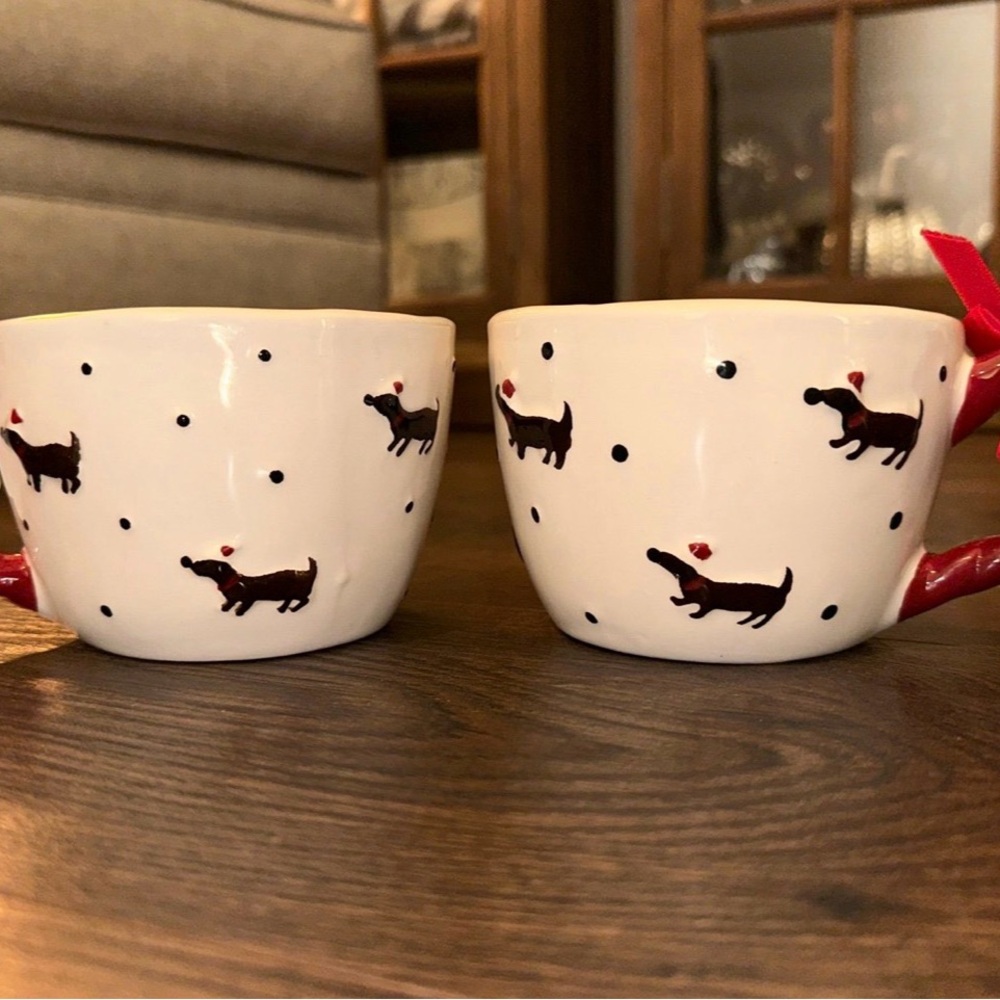 Cute Dog Patterned Mugs